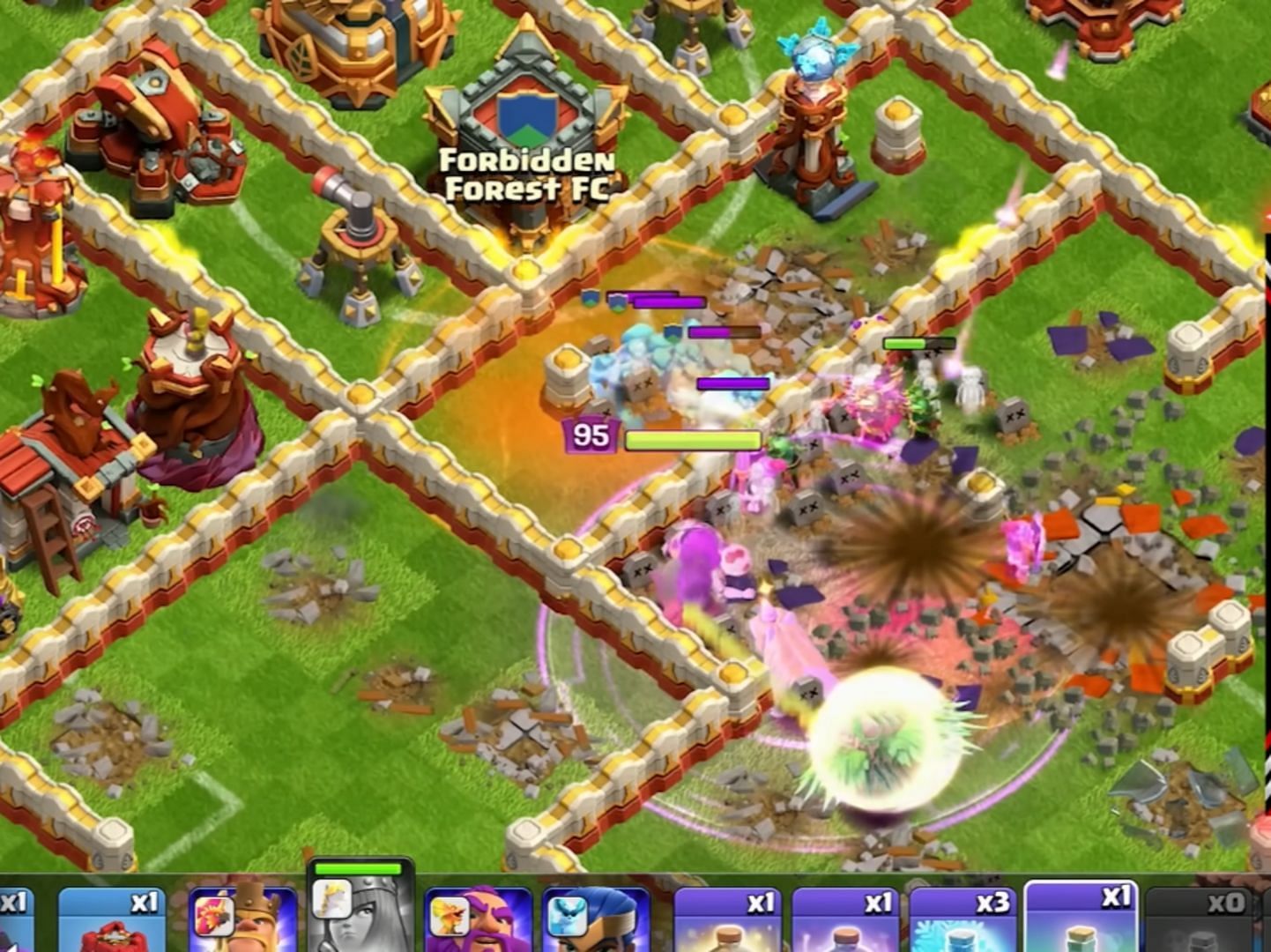 Targeting Clan Castle troops (Image via Supercell)