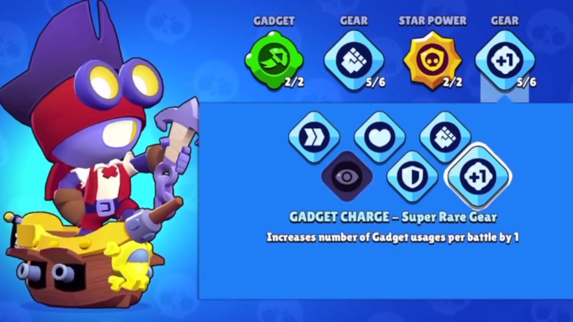 Gadget Charge - Super Rare Gear (Image via Supercell)