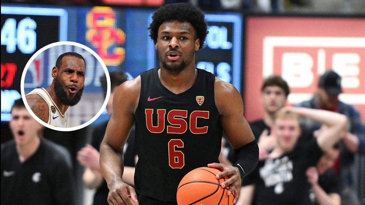 Fans stunned as Bronny James forgoes college eligibility to remain in 2024 NBA Draft (via NBA.com)