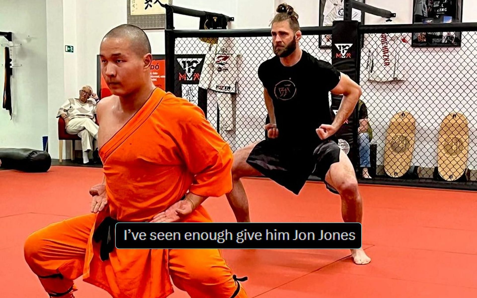 Jiri Prochazka shares training snaps with Shaolin monks