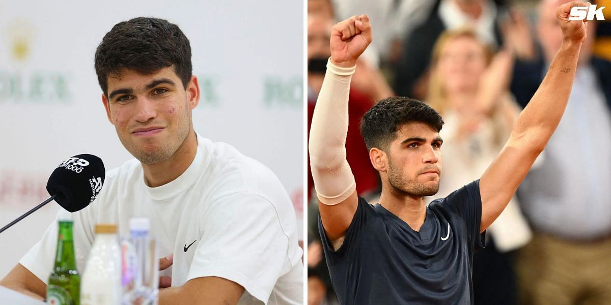 Carlos Alcaraz said that he has fully recovered from his right arm injury after his first-round win at the French Open (Source: Getty Images)