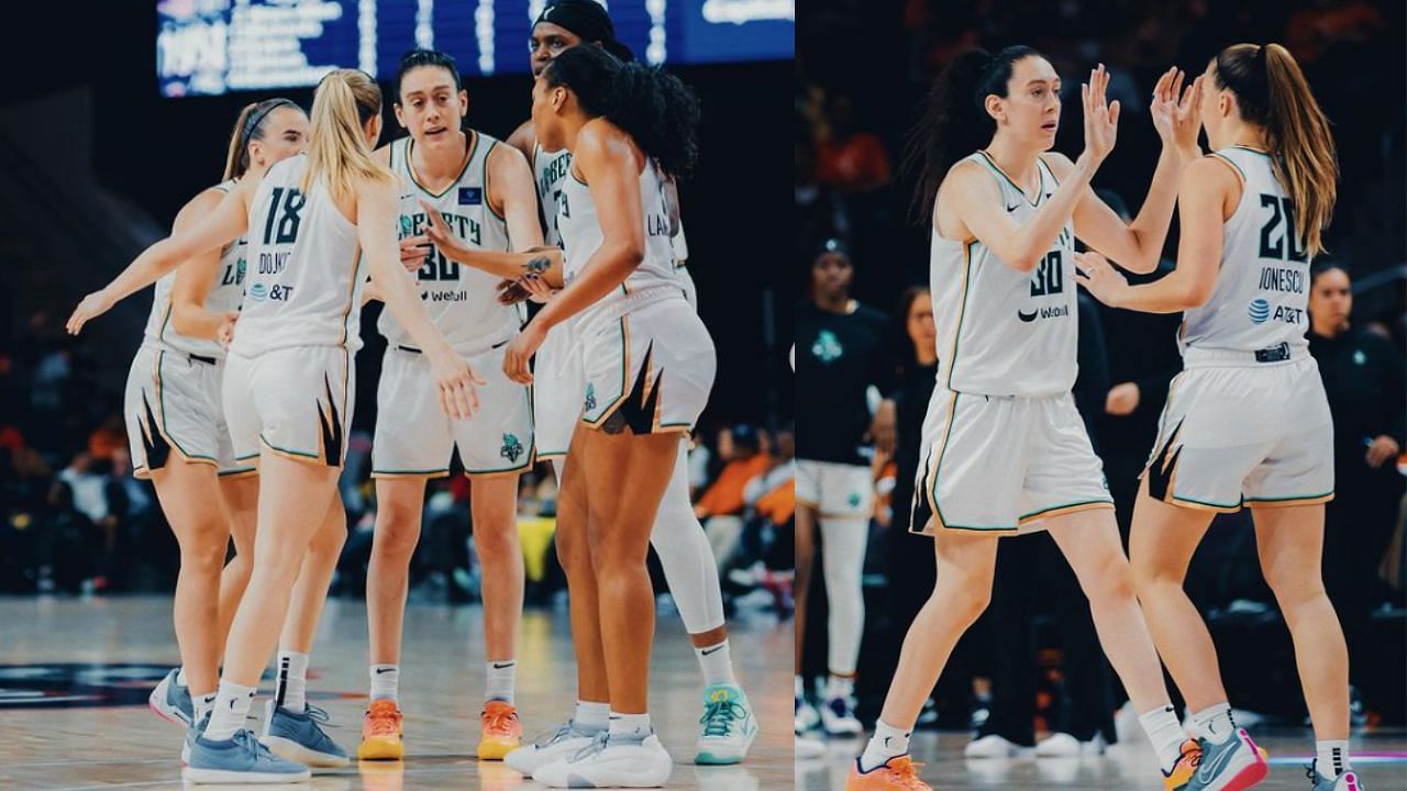 Breanna Stewart [30] will lead the New York Liberty against the Seattle Storm on Monday.