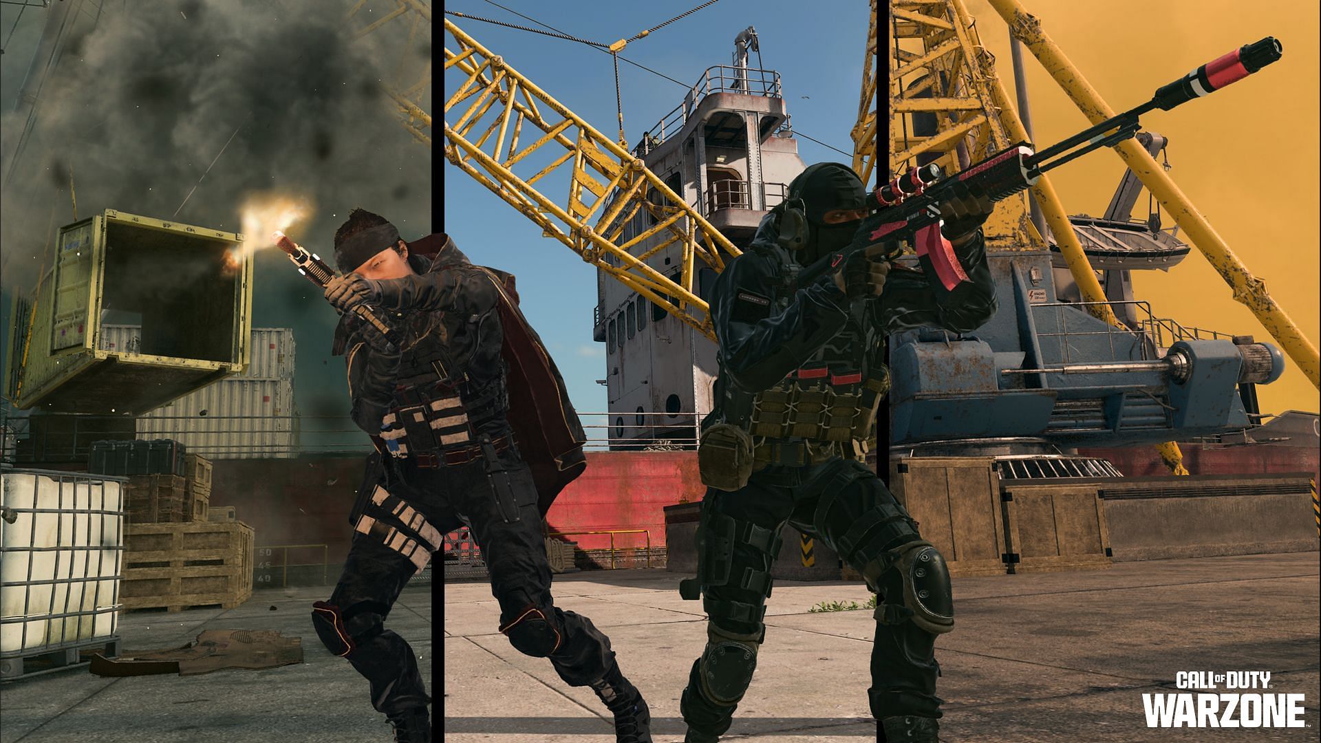 Two Operators side by side in Warzone