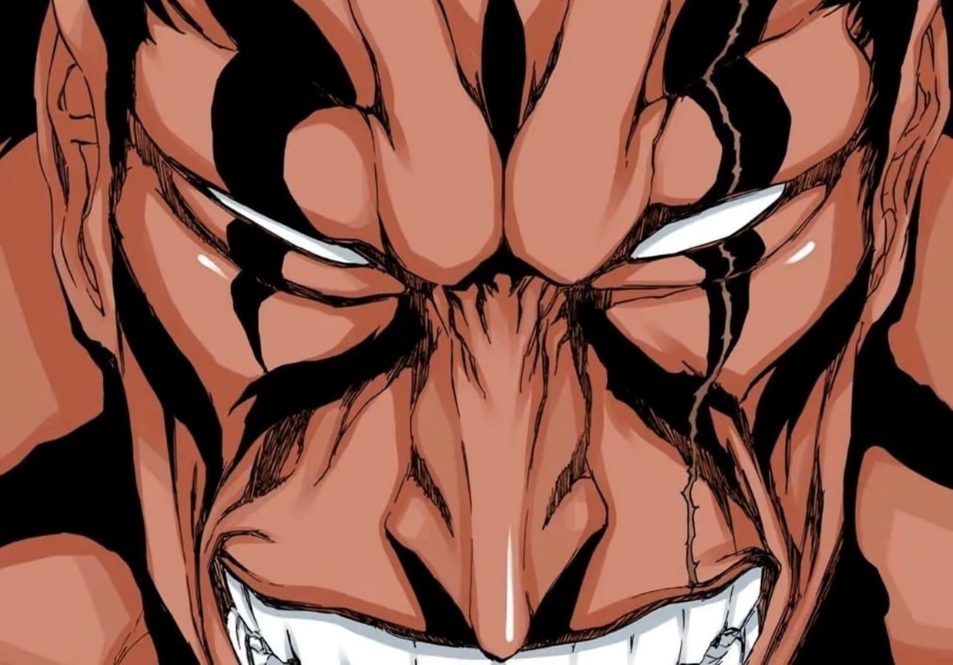 Kenpachi Zaraki&#039;s Bankai form, as seen in the manga (Image via Tite Kubo/Shueisha)