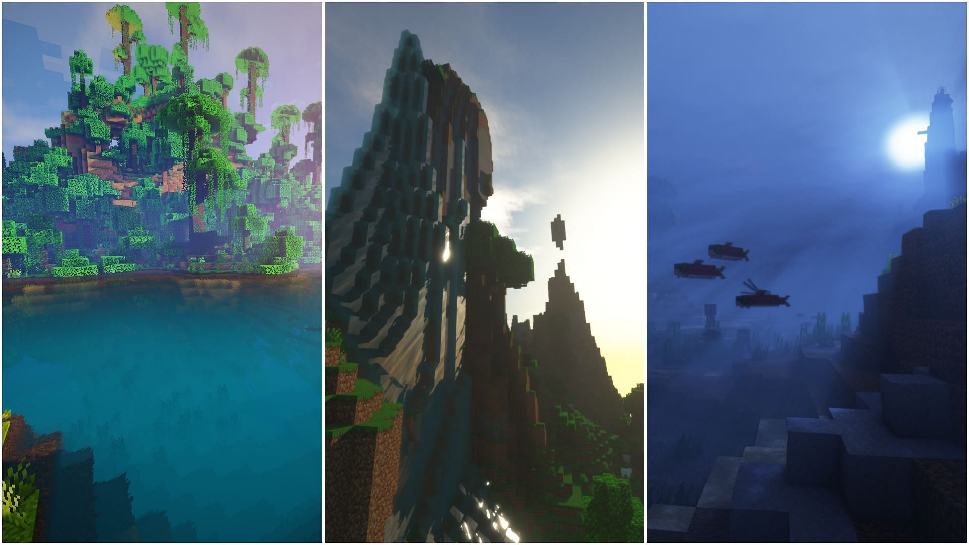 There are all kinds of different shader packs downloaded by millions of players (Image via Mojang Studios)