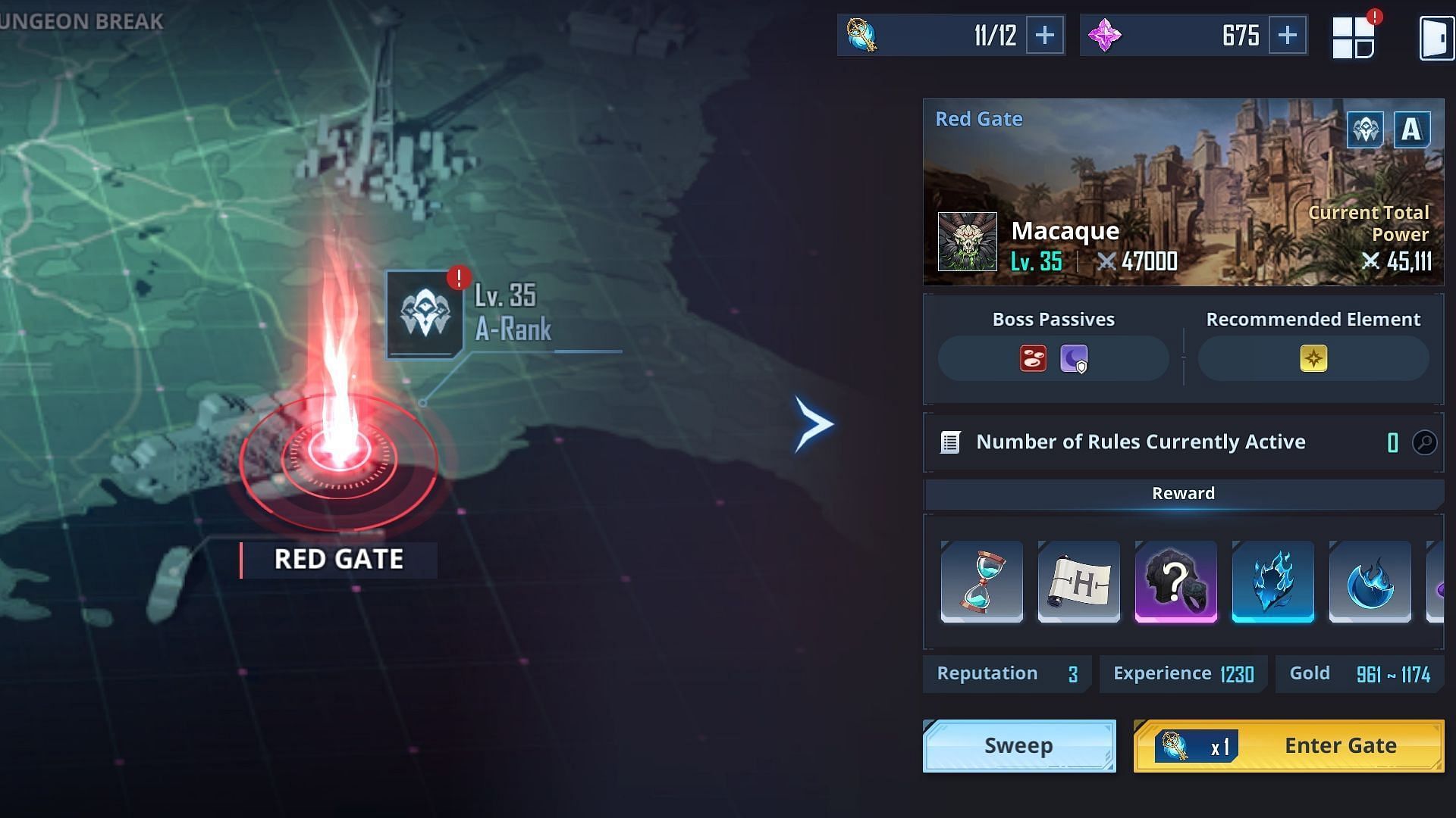 Red Gates are the most challenging of all five gate types. (Image via Netmarble)