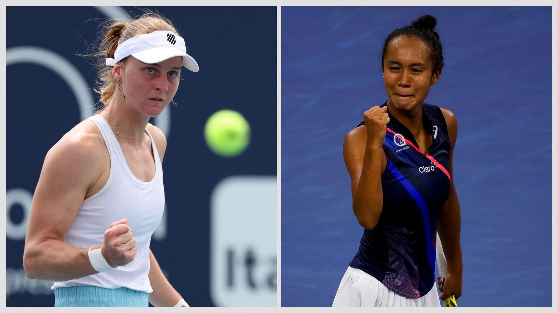 Liudmila Samsonova vs Leylah Fernandez is one of the second-round matches at the 2024 Internationaux de Strasbourg. (Photos: Getty)