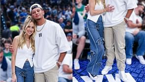 Brittany Mahomes flaunts $400 unique floral fit during NBA playoffs appearance with Patrick Mahomes and Travis Kelce
