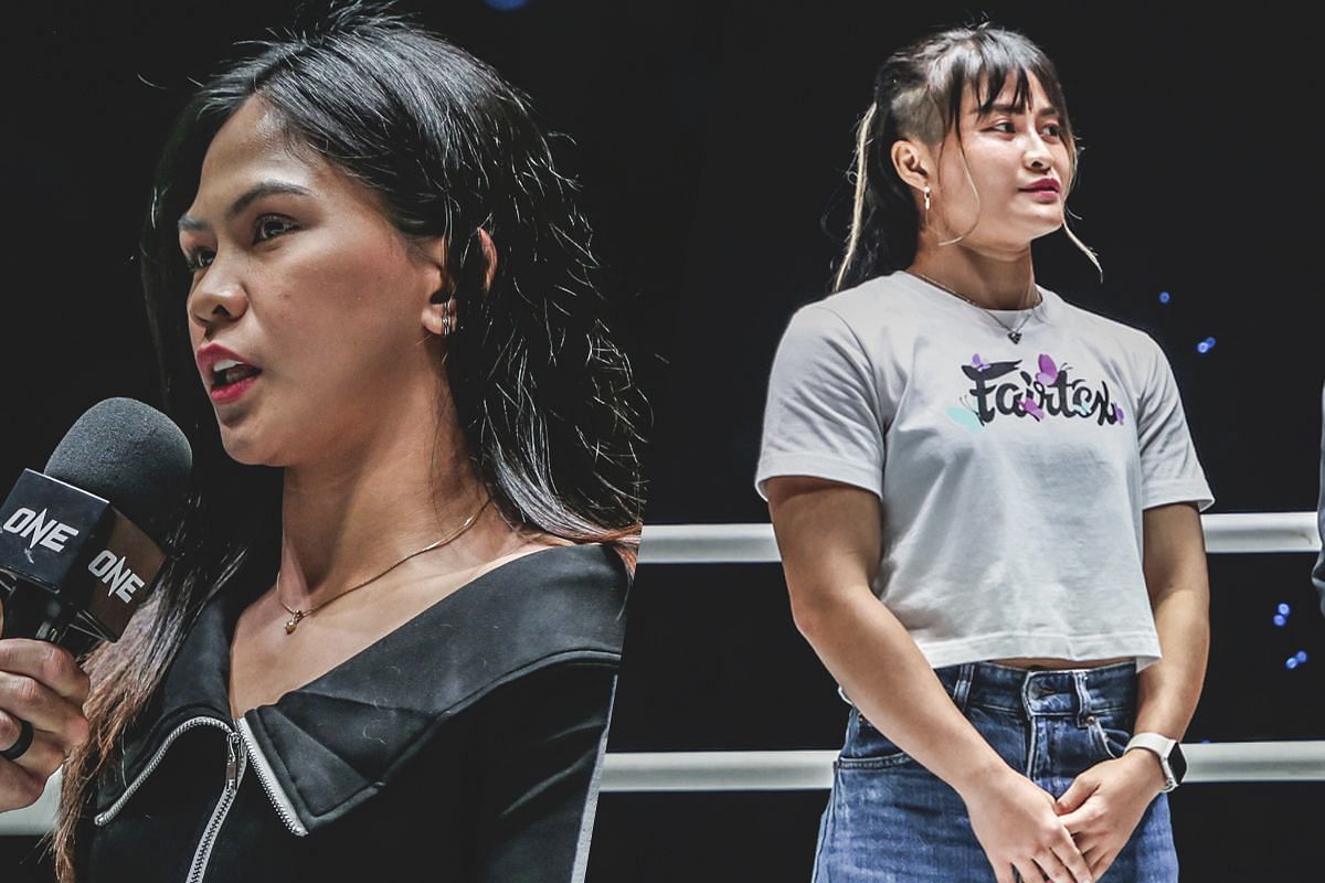 Denice Zamboanga (left) and Stamp (right) [Photos via: ONE Championship]