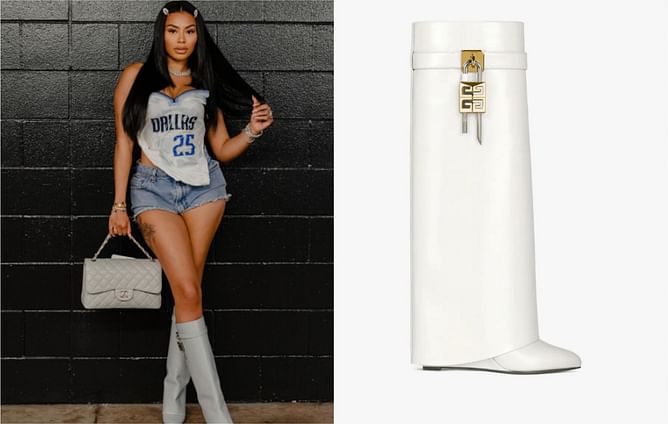 In Pictures: P.J. Washington's wife Alisah Chanel rocks $2,395 Givenchy Sharkboots in custom Mavs jersey
