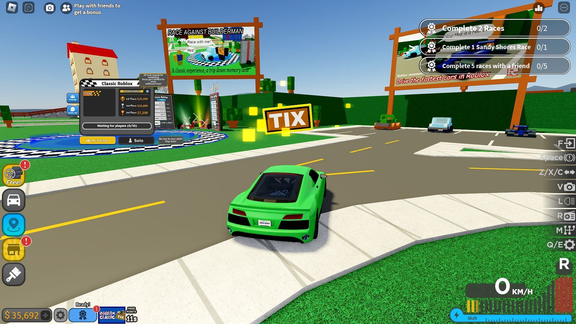Tix can be found all over the map in the game (Image via Roblox || Sportskeeda)