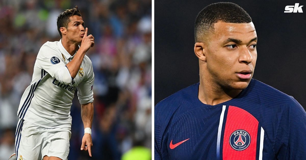 Cristiano Ronaldo (left) and Kylian Mbappe (right)