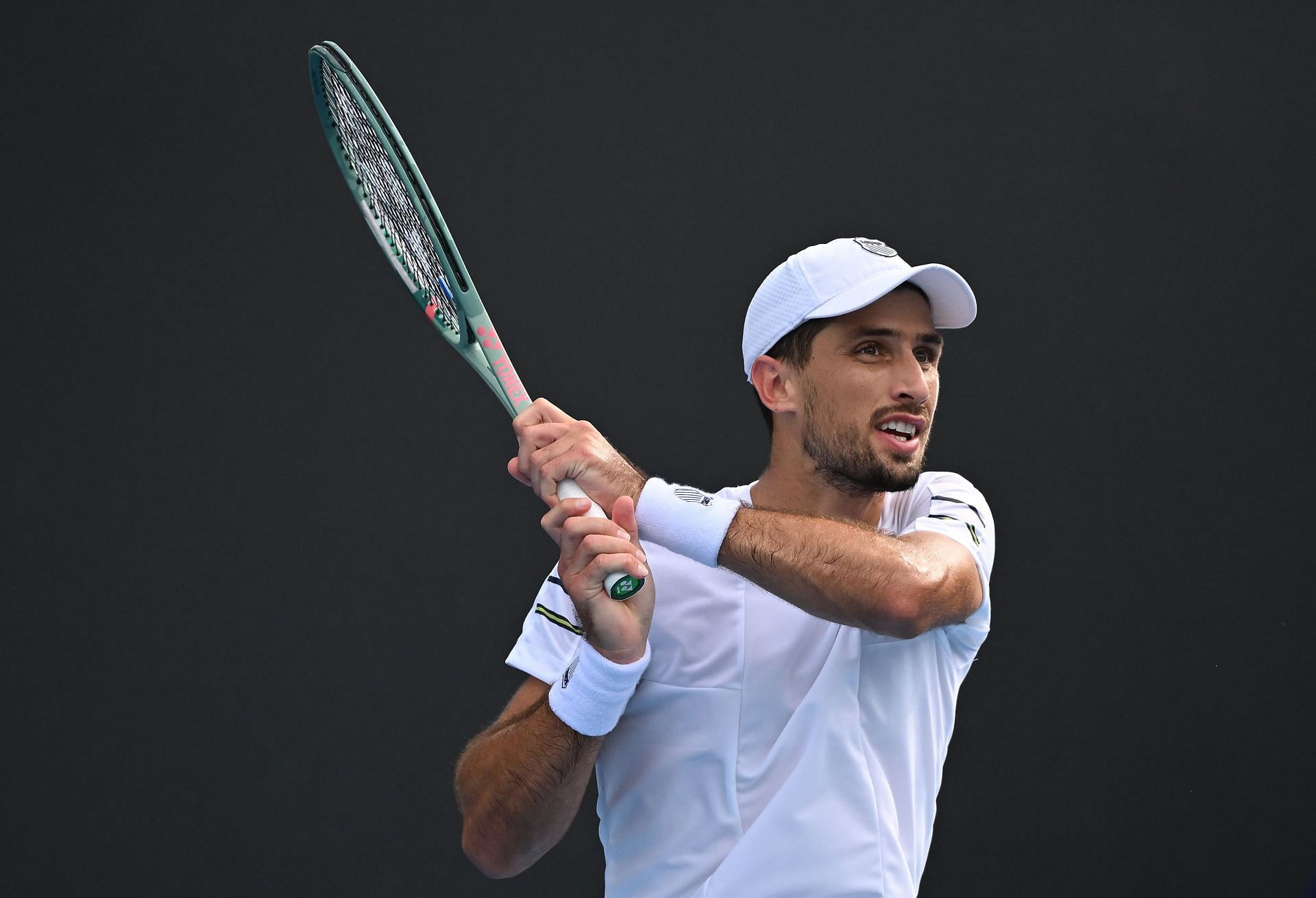 Pedro Cachin in action at the 2024 Australian Open