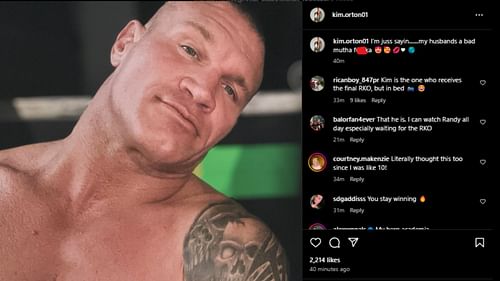 Kim Orton had a message to send to her husband.