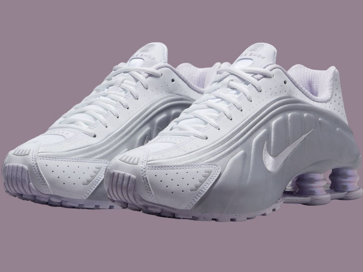 Nike Shox R4 &ldquo;White/Metallic Platinum&rdquo; sneakers