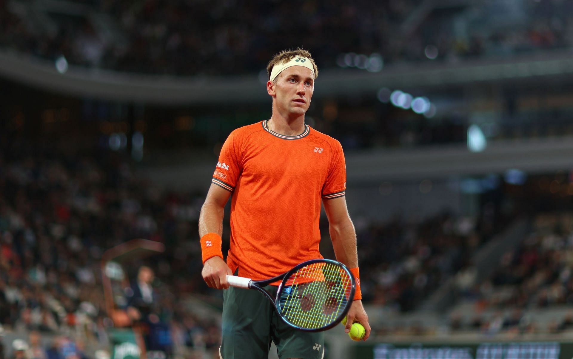 Casper Ruud at the 2024 French Open. (Photo: Getty)