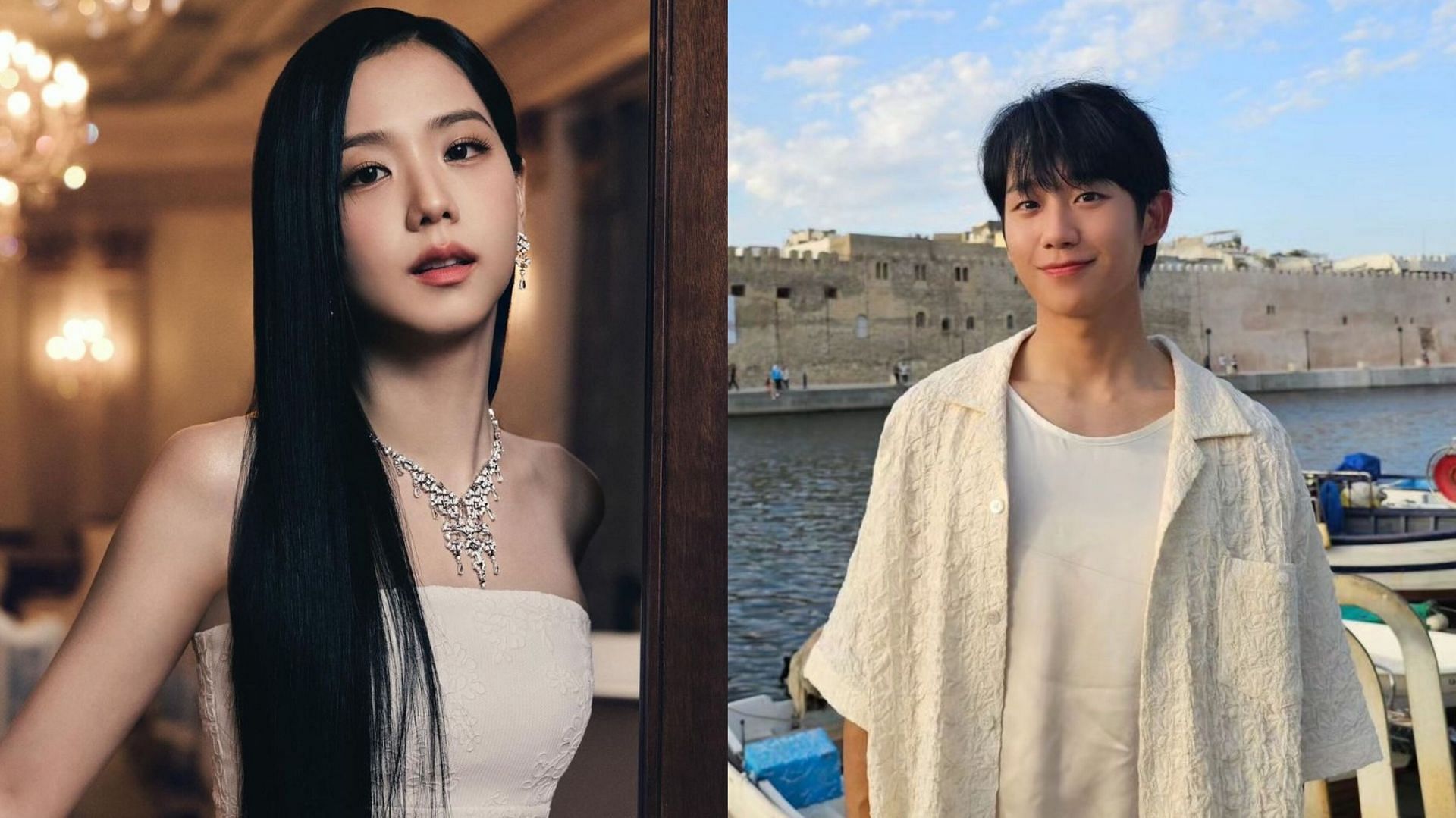 Jung Hae-in sends food truck to support his Snowdrop co-star Jisoo on sets of her upcoming K-drama, Influenza (Image via jisoo and holyhaein/Instagram)