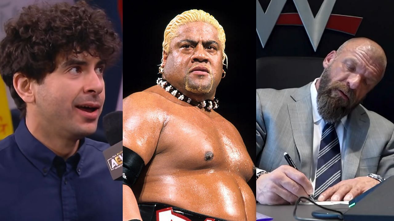 Tony Khan, Rikishi, and Triple H (via AEW and WWE