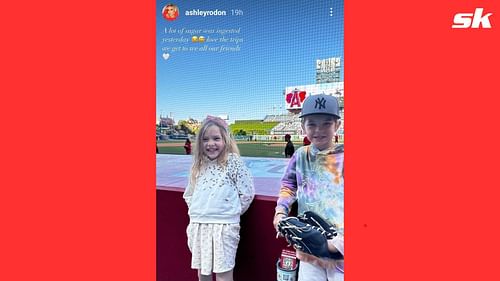 The Rodon kids are enjoying the sun in Anaheim. Instagram/AshleyRodon