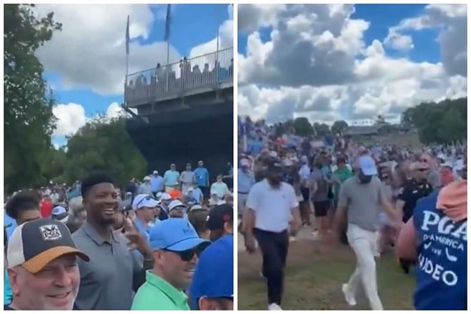 Watch: NFL star Jameis Winston casually cheering on Scottie Scheffler at PGA Championship