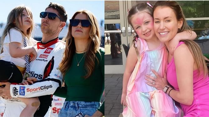 Denny Hamlin's fiance Jordan beams with pride as daughter Molly takes center stage in first theater performance