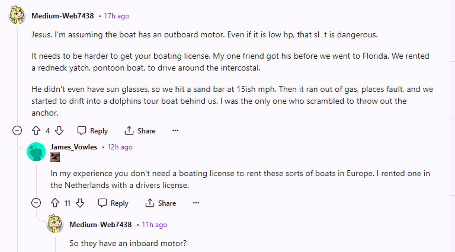 LSF member explains why boat licenses should be harder to get (Image via r/LSF)