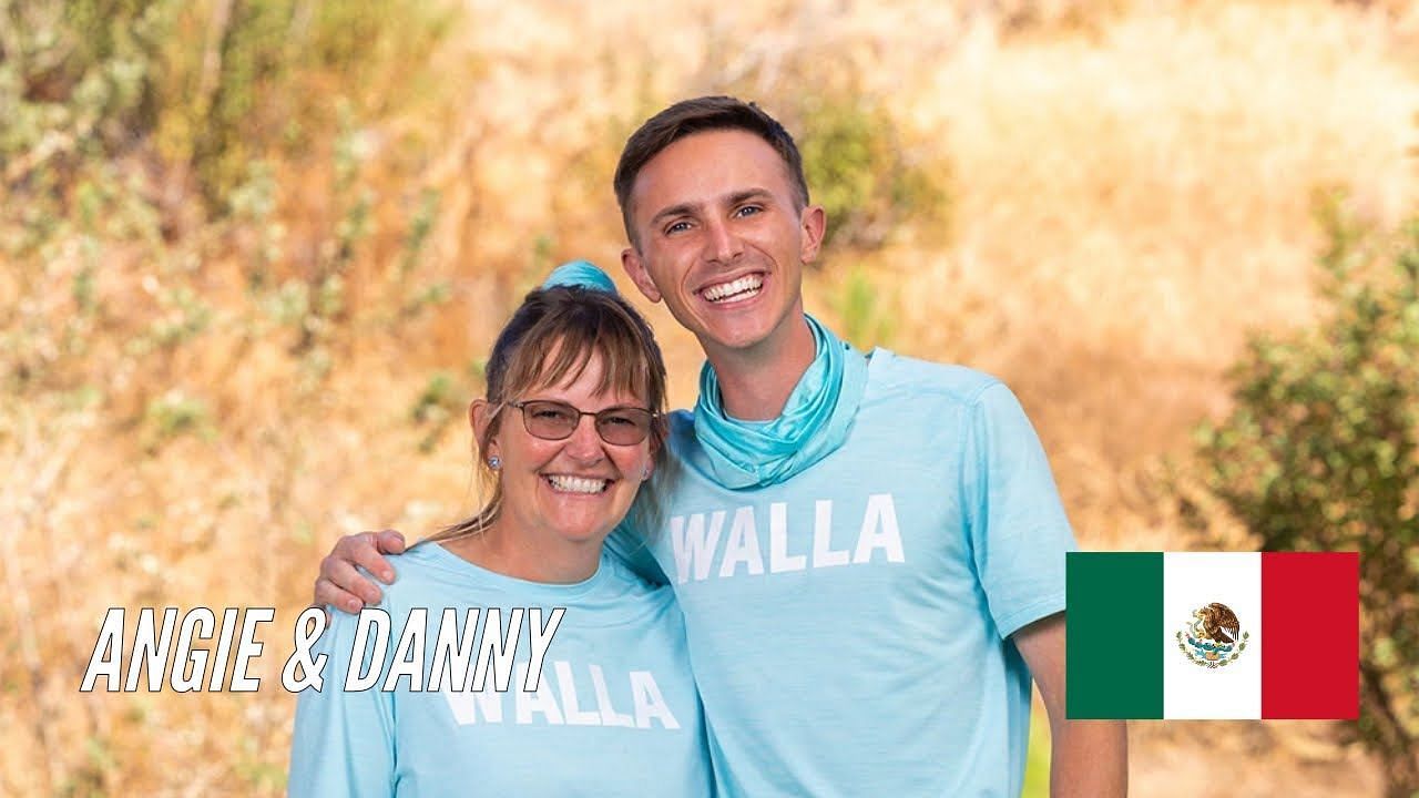 Angie &amp; Danny from The Amazing Race season 36 (Image via Youtube/ The Amazing Race Fan)
