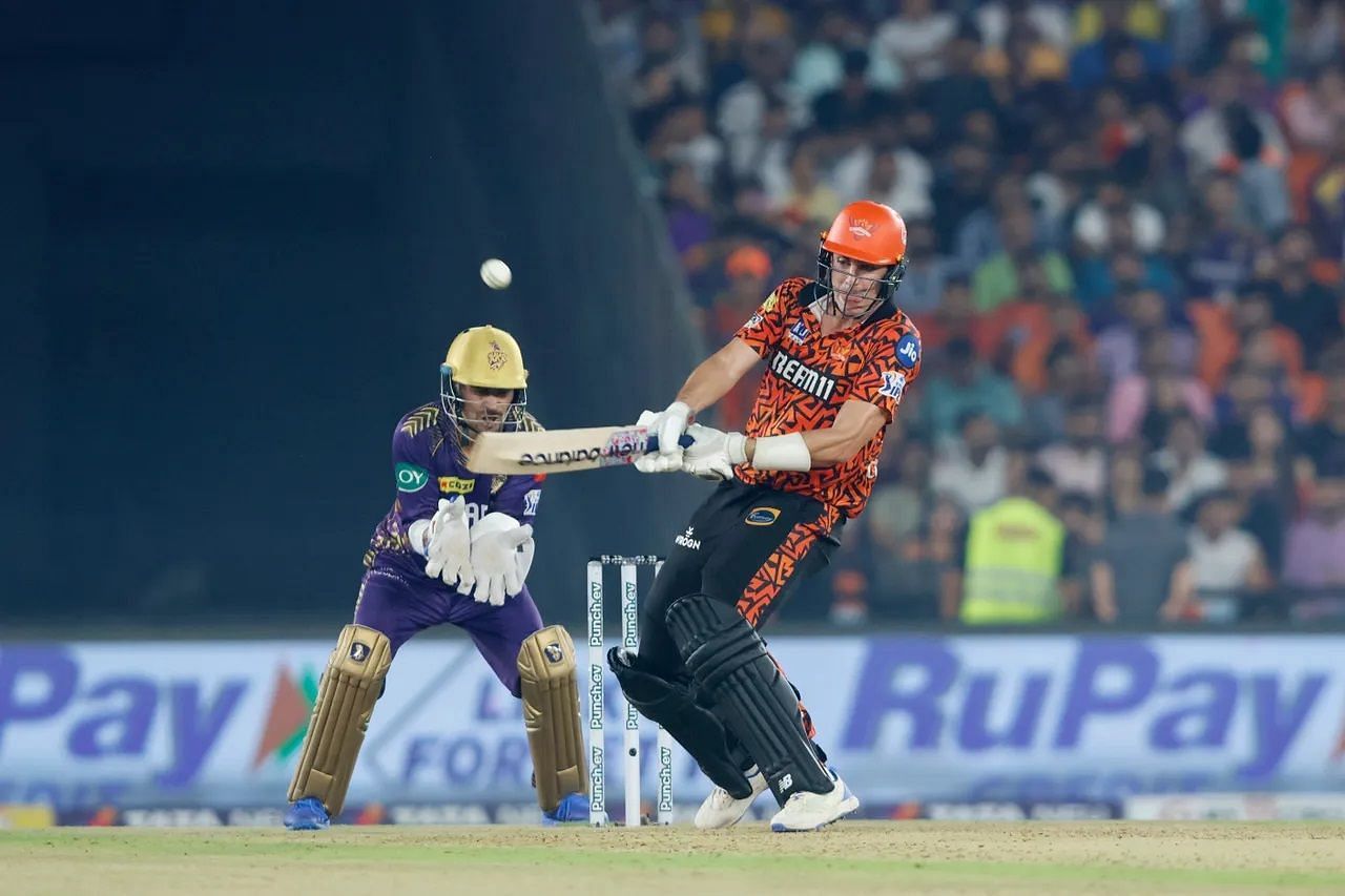 Pat Cummins played a fighting knock for the SunRisers Hyderabad. [P/C: iplt20.com]