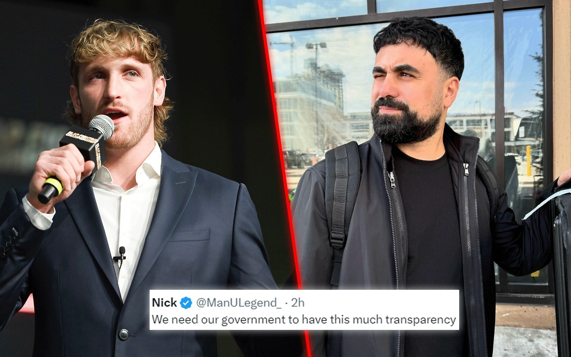 Logan Paul (left) methodically dismantles George Janko