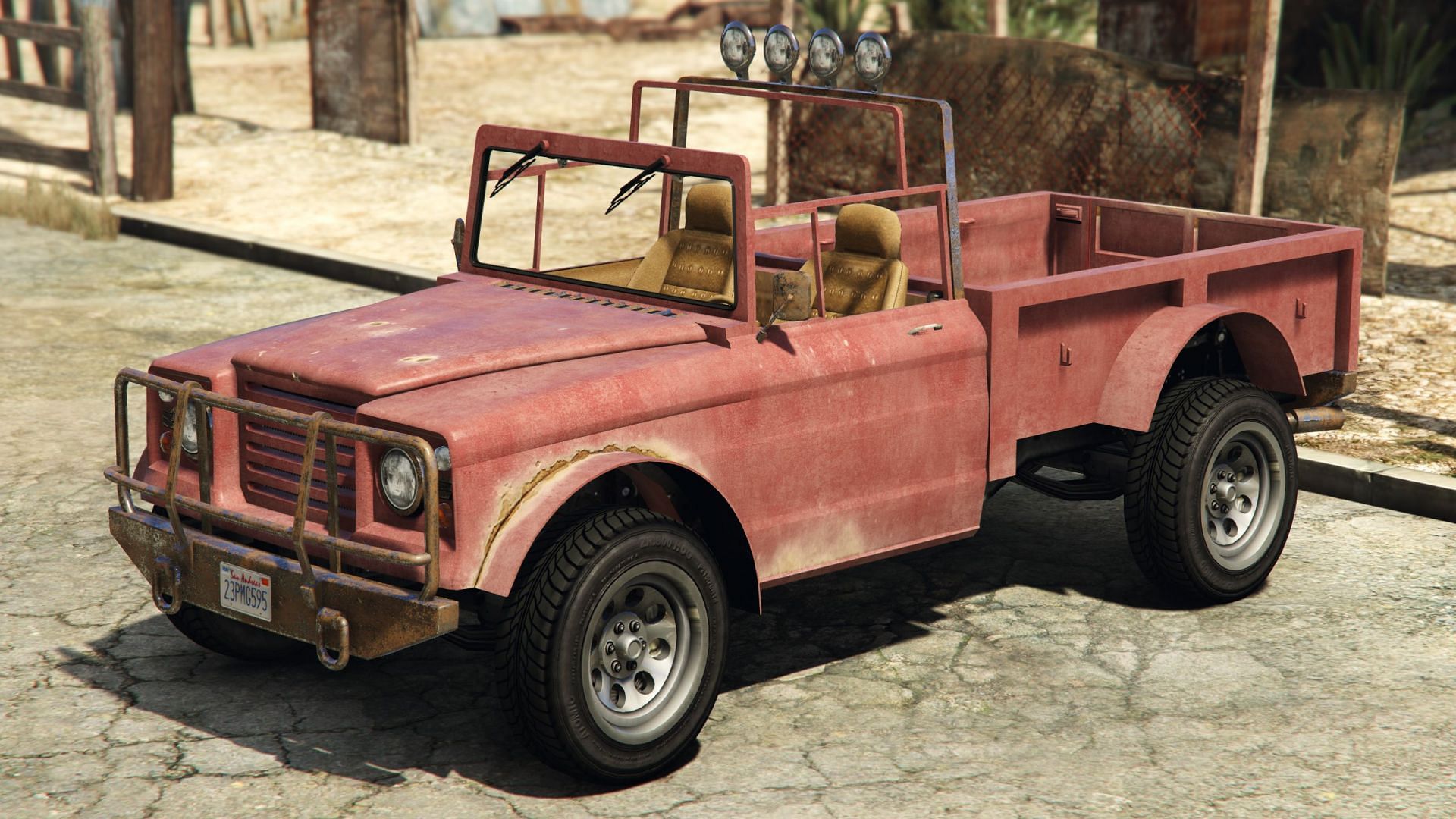 Trevor Philips drives a Canis Bodhi in GTA 5 story mode (Image via GTA Wiki)