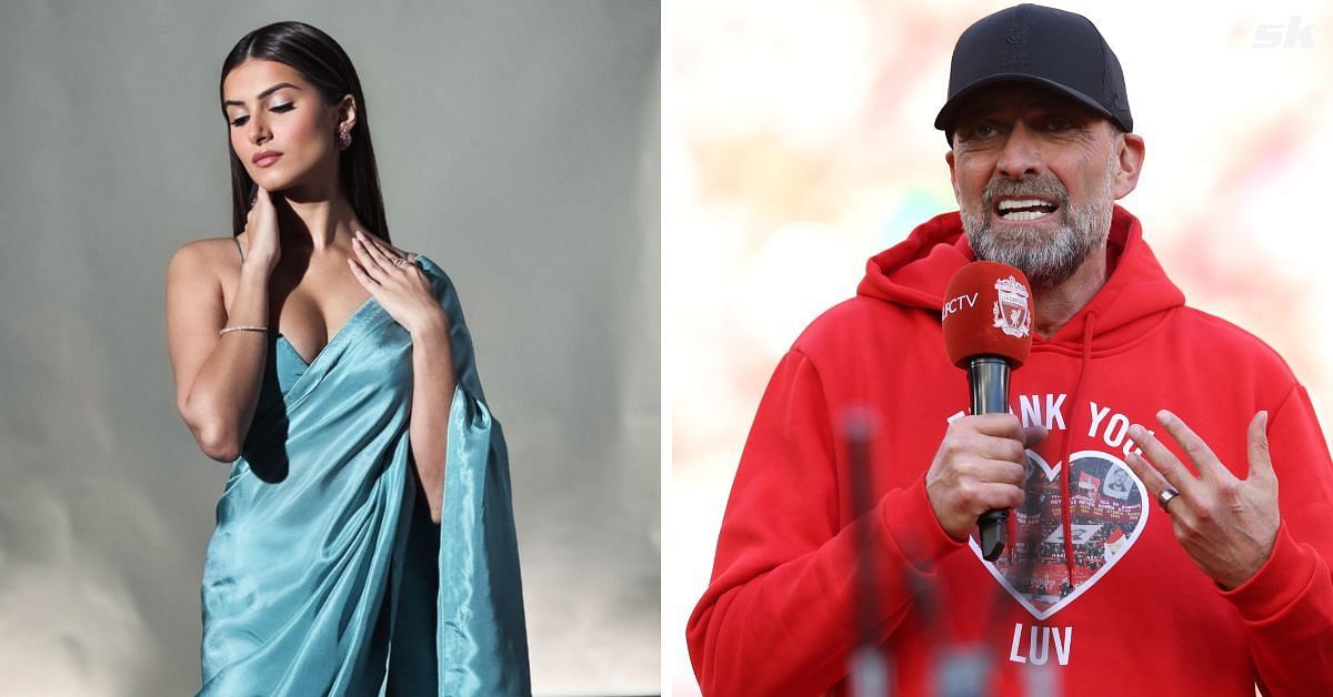 Tara Sutaria (left) and Jurgen Klopp