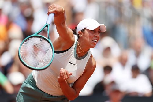 Madison Keys at the 2024 Italian Open.