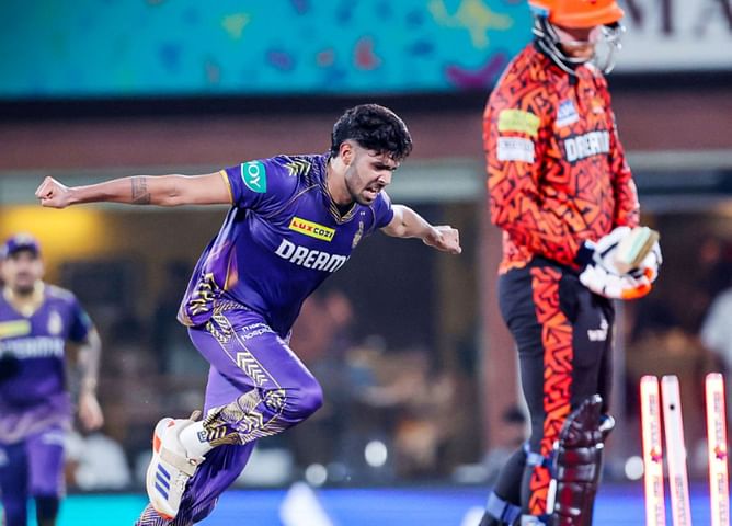 [Watch] Harshit Rana cleans up Heinrich Klaasen with trademark slower delivery to leave SRH in disarray in IPL 2024 final