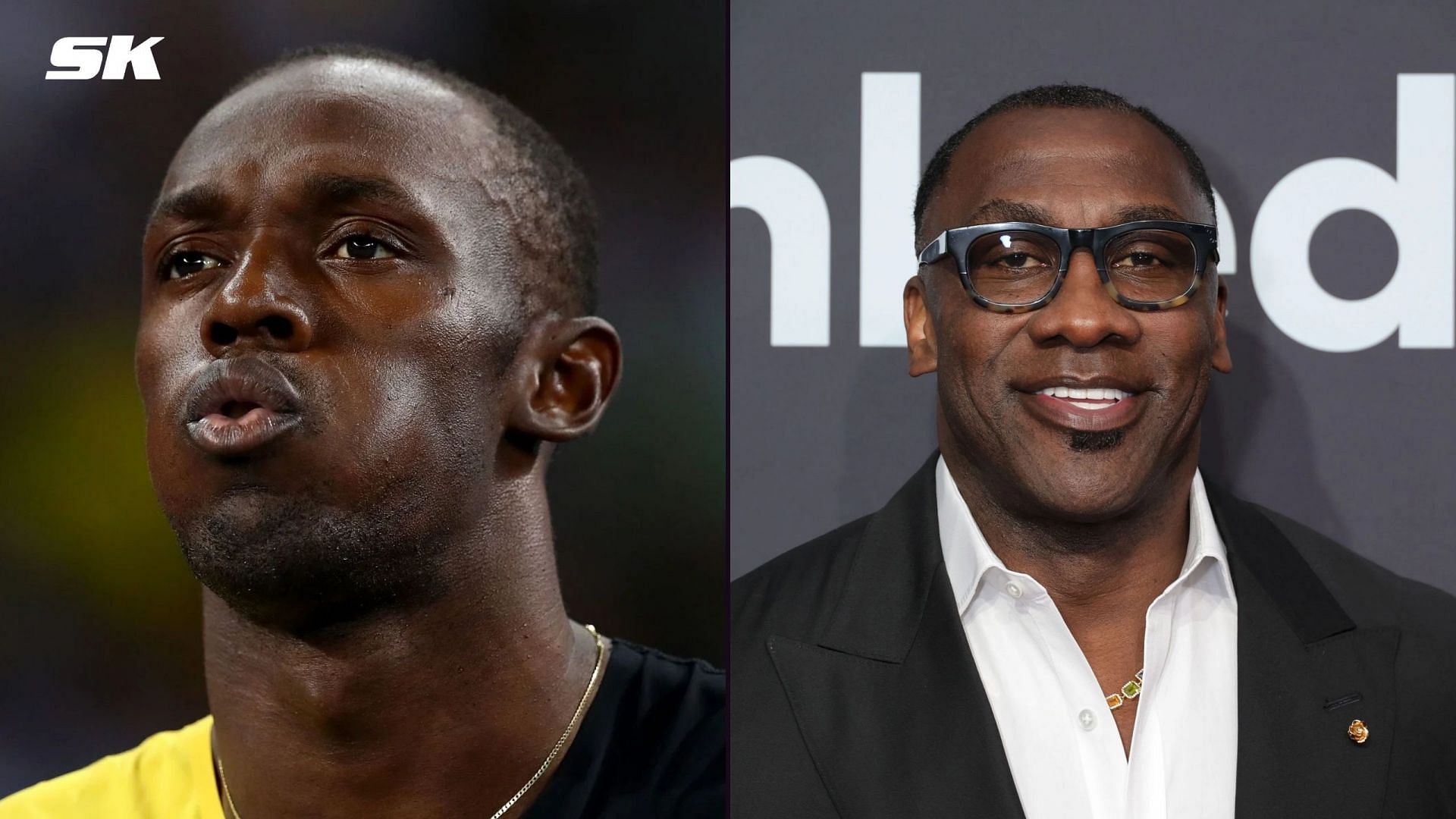 Usain Bolt and Shannon Sharpe