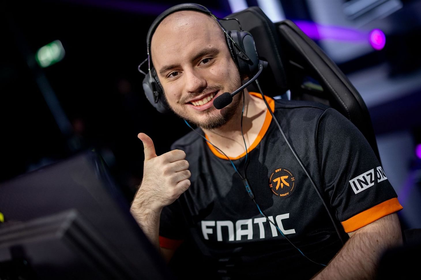 Fnatic Derke during the VCT EMEA Stage 1 match (Image via Riot Games)