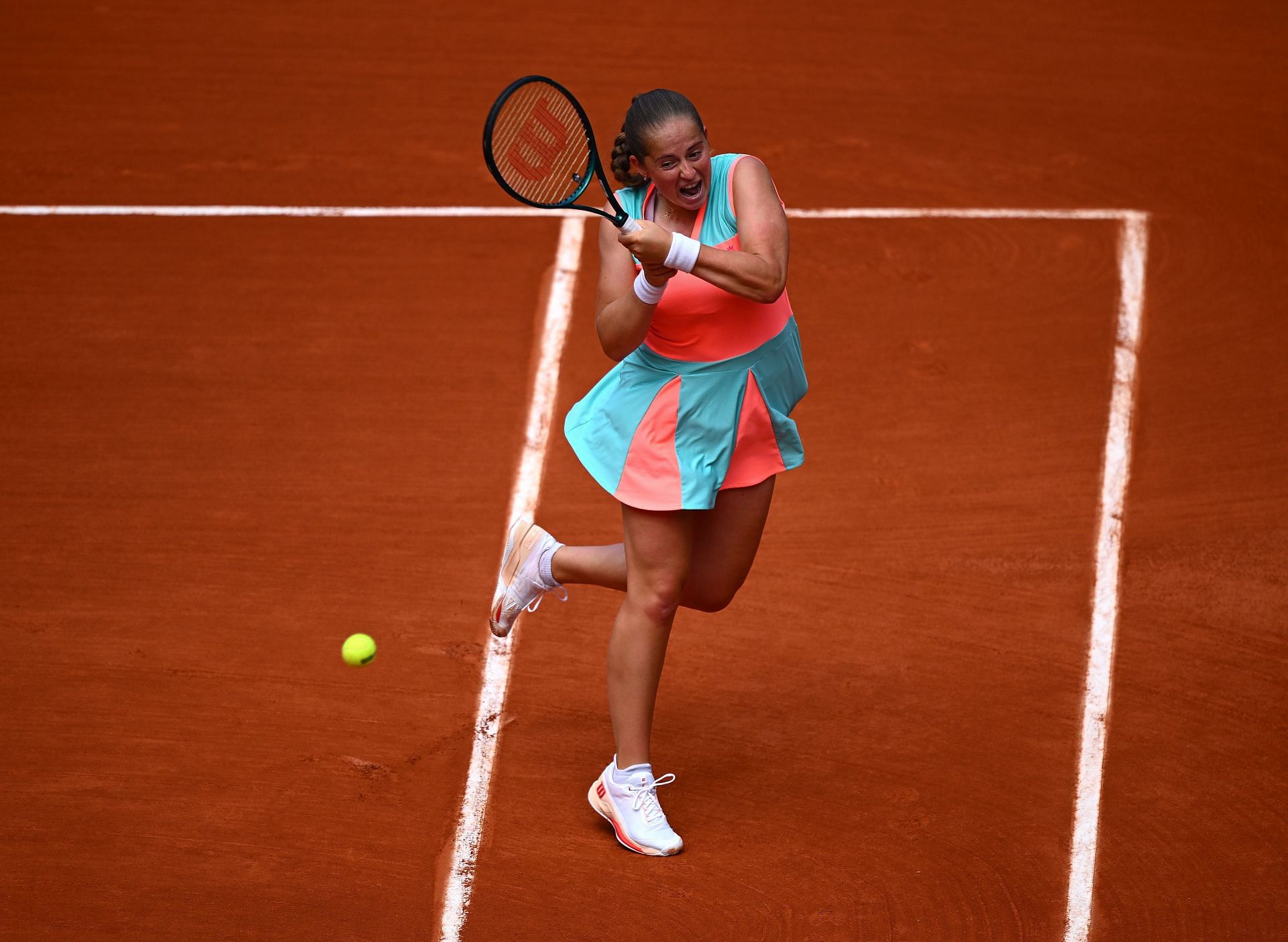 Ostapenko at the 2024 French Open - Day 1