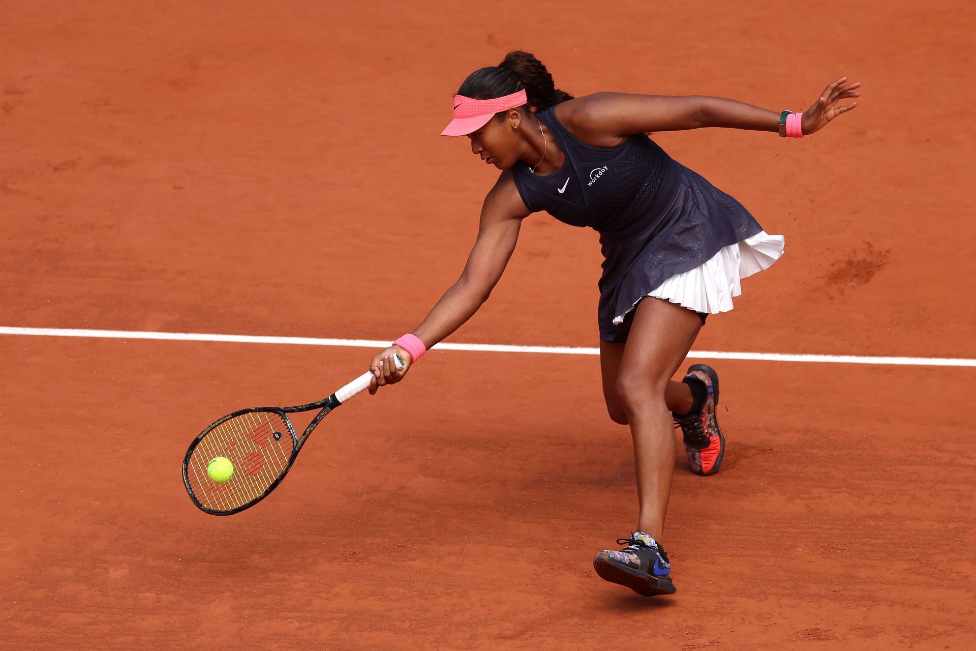 Naomi Osaka pictured at the 2024 French Open (Image Source: Getty)