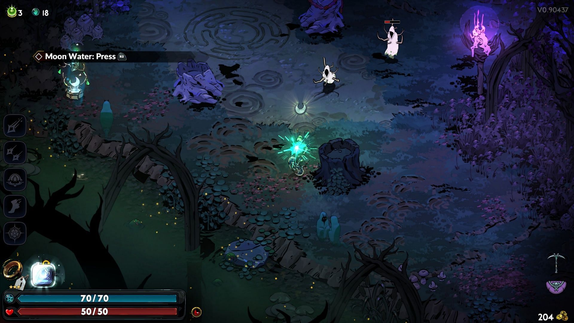 The Moonstone Axe is slow but can deal a lot of damage (Image via Supergiant Games)