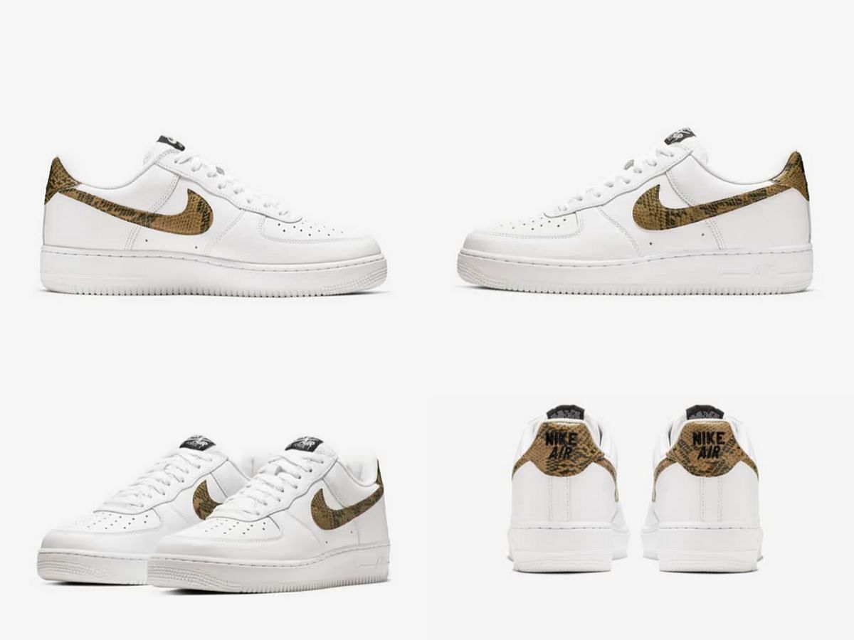 Nike Air Force 1 Low &quot;Ivory Snake&quot; sneakers (Image via Nike)