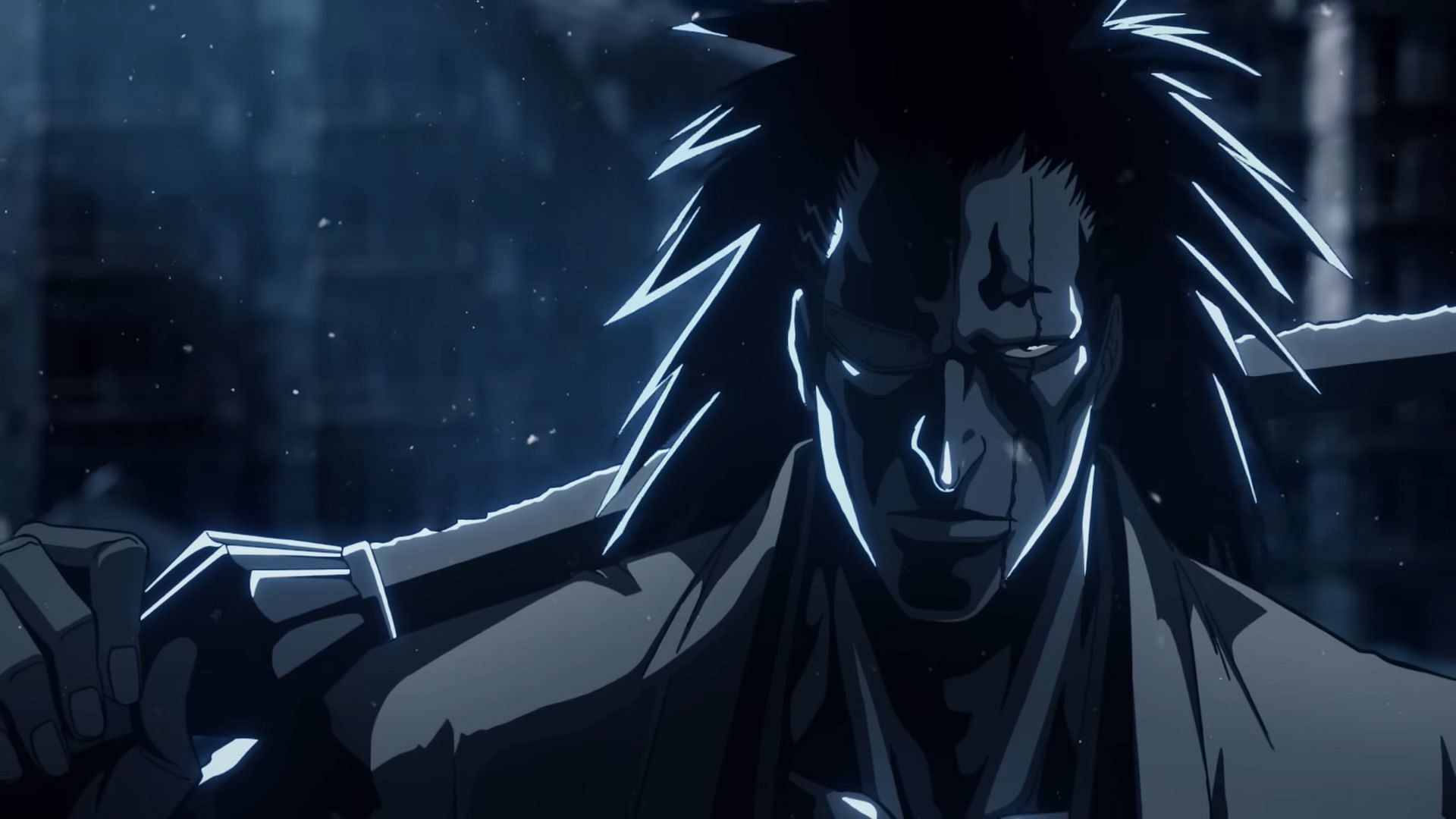 Zaraki Kenpachi as seen in Bleach TYBW AMV (Image via PIERROT FILMS)