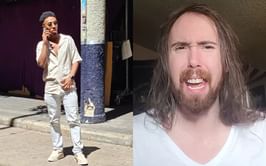 "Popular line of thinking among people who are stupid" - Asmongold reacts to Johnny Somali's threat of legal action against PewDiePie