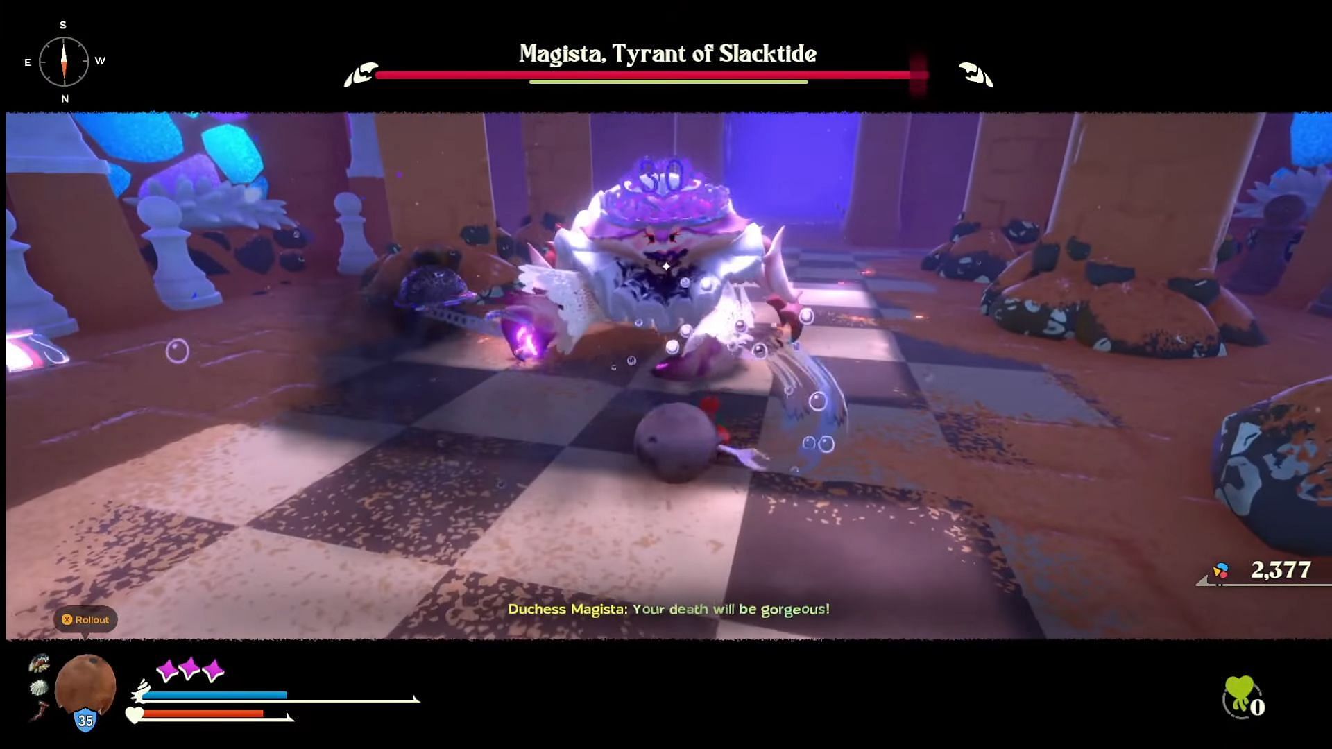 Magista, Tyrant of Slacktide in Another Crab&#039;s Treasure (Image via Aggro Crab || Sunburned Albino on YouTube)