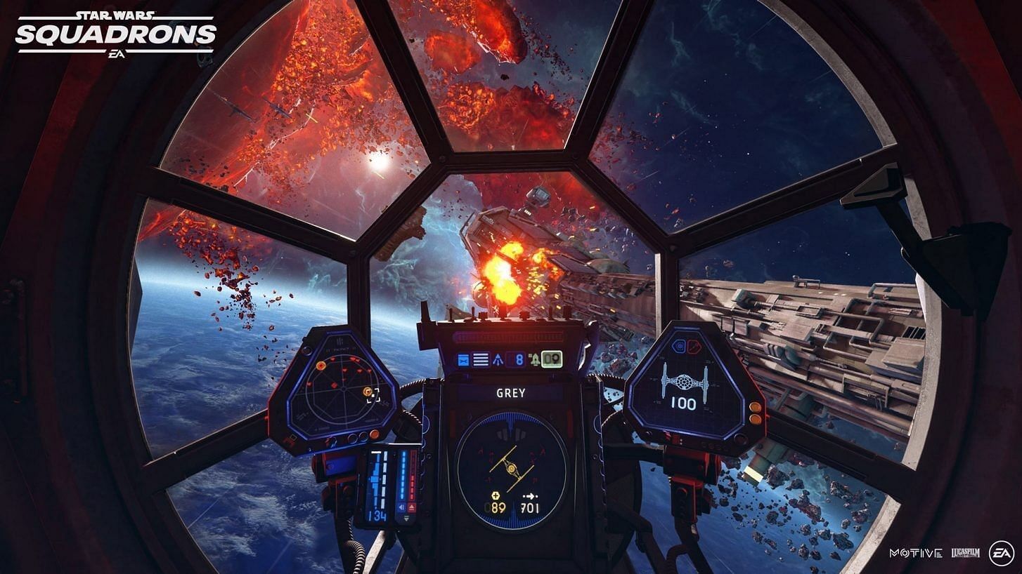 Squadrons is a space combat Star Wars game available on Days of Play (Image via Electronic Arts)