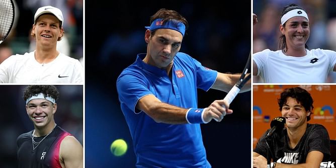 "I have the best one, Roger Federer called me" - Ons Jabeur, Taylor Fritz, Ben Shelton, Jannik Sinner & others hilariously attempt 1-handed backhand