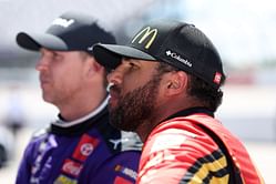 Denny Hamlin says 23XI "definitely downloaded" issues after Kansas disaster for Bubba Wallace and Tyler Reddick