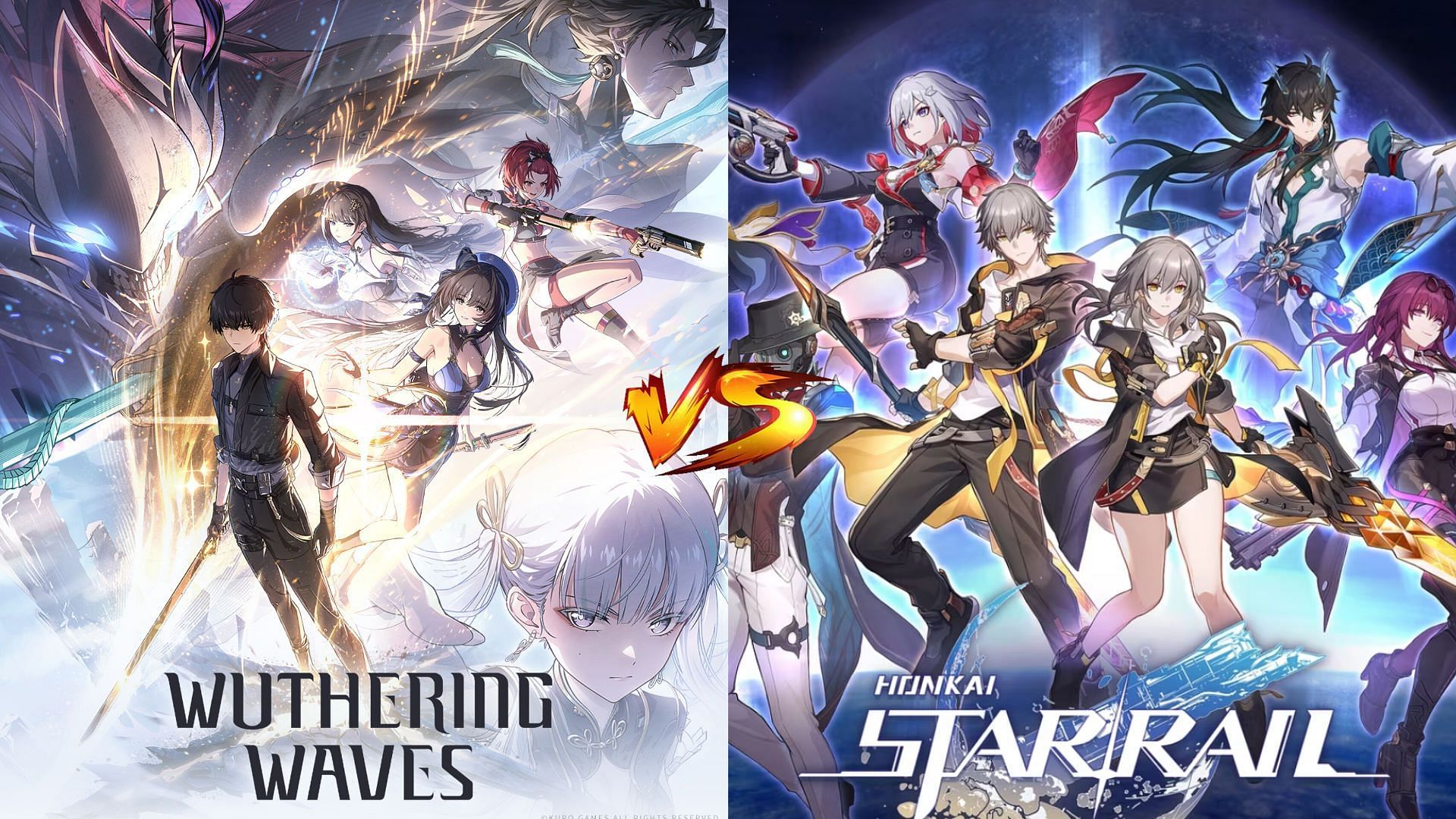 Honkai Star Rail vs Wuthering Waves (Image via miHoYo and Kuro Games)