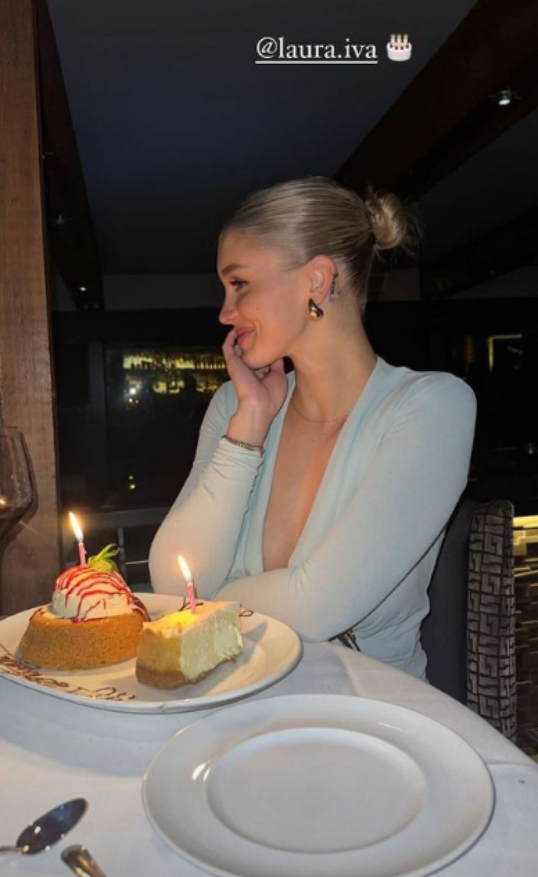 Laura Ivaniukas celebrating her 25th birthday