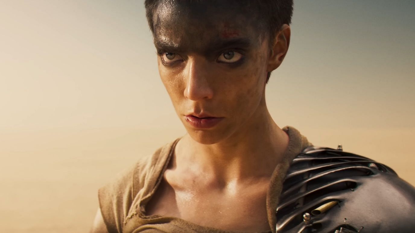 Anya Taylor-Joy as Furiosa in the film (Image via Warner Bros. Pictures, Furiosa tickets on sale trailer, 01:22)