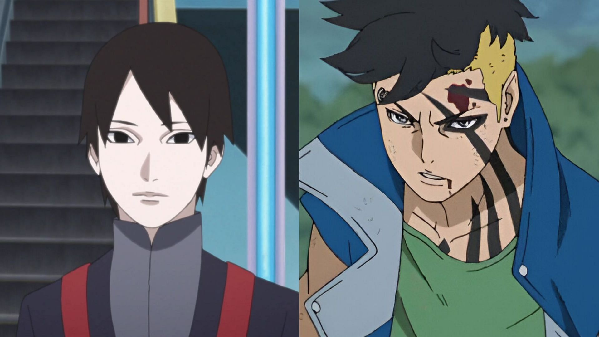 Sai and Kawaki as seen in their series (Image via Studio Pierrot)