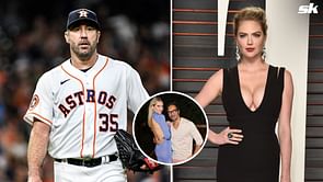 In Photos: Justin Verlander's better half Kate Upton turns heads with a date in blue backless dress at Sports Illustrated event